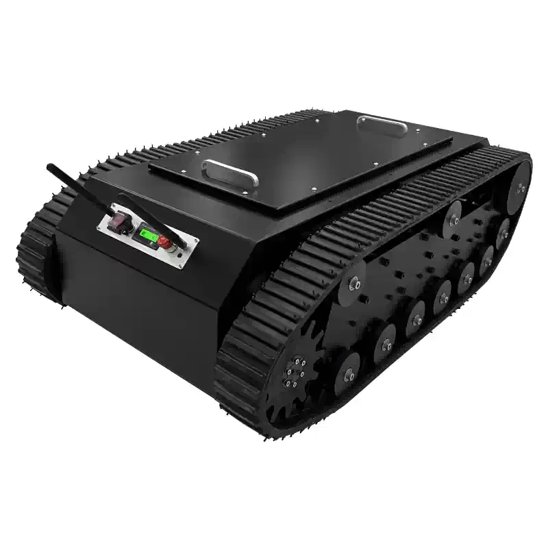 Vysoce zatížený podvozek záchranného robota s pryžovými pásy