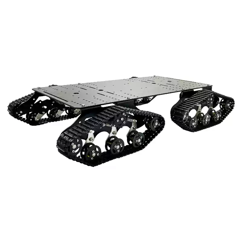 Nezávislý odpružený pásový podvozek robota