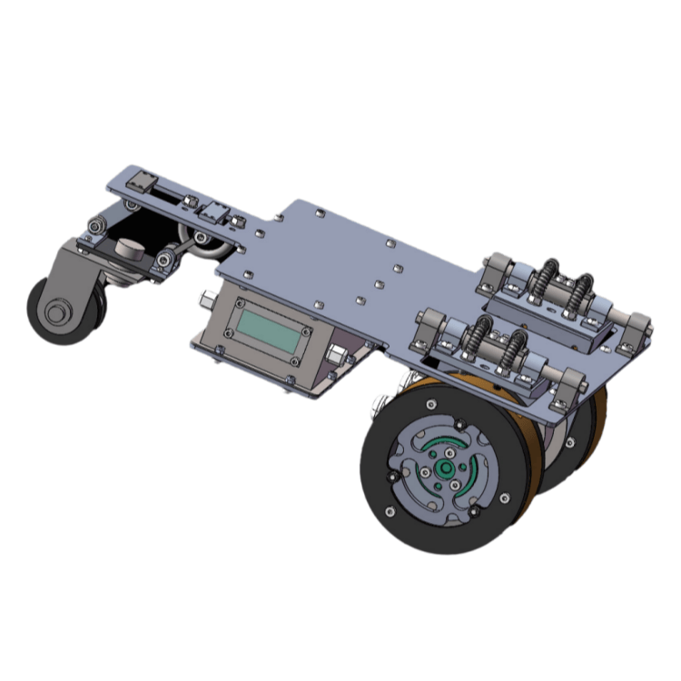 Malý zátěžový šplhací robot na magnetické stěny